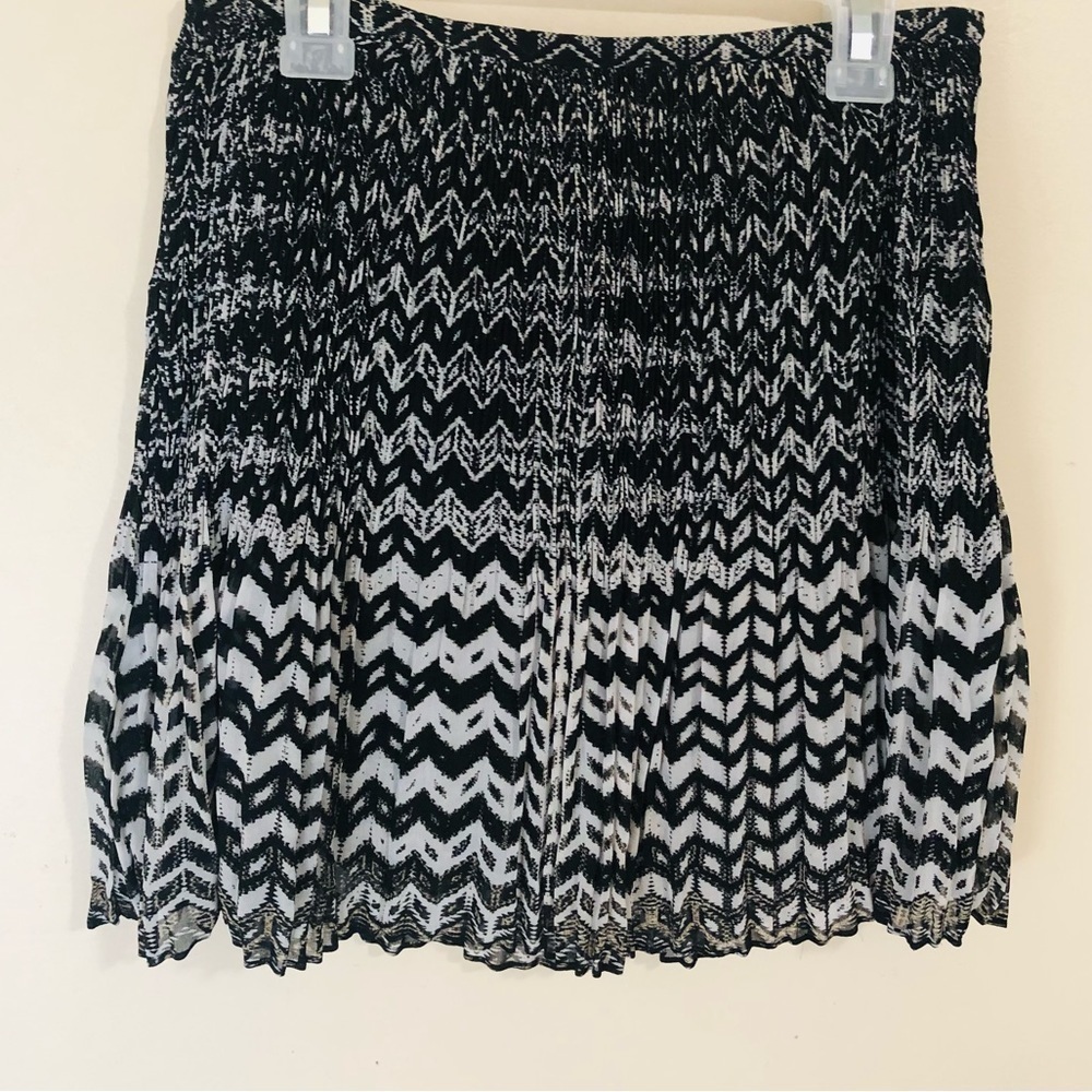 Madewell Chevron Pleated Ombré Skirt